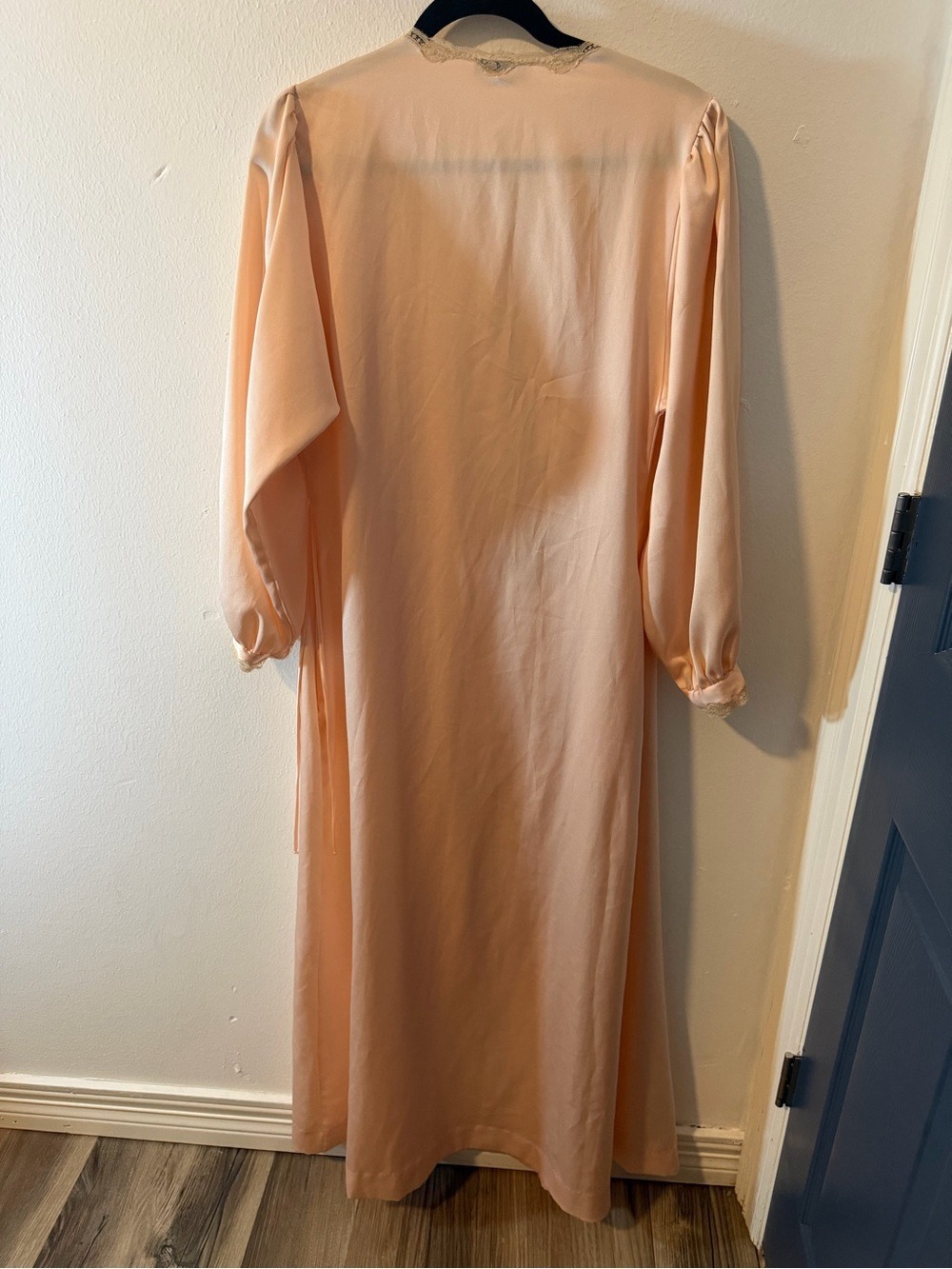 Vintage Christian Dior Pink Lace Robe Pockets Women’s M - Picture 7 of 11